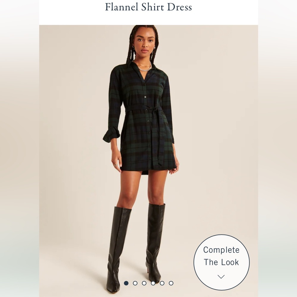Sold Out A&F Flannel Shirt Dress